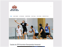 Tablet Screenshot of mensnetballnsw.org.au